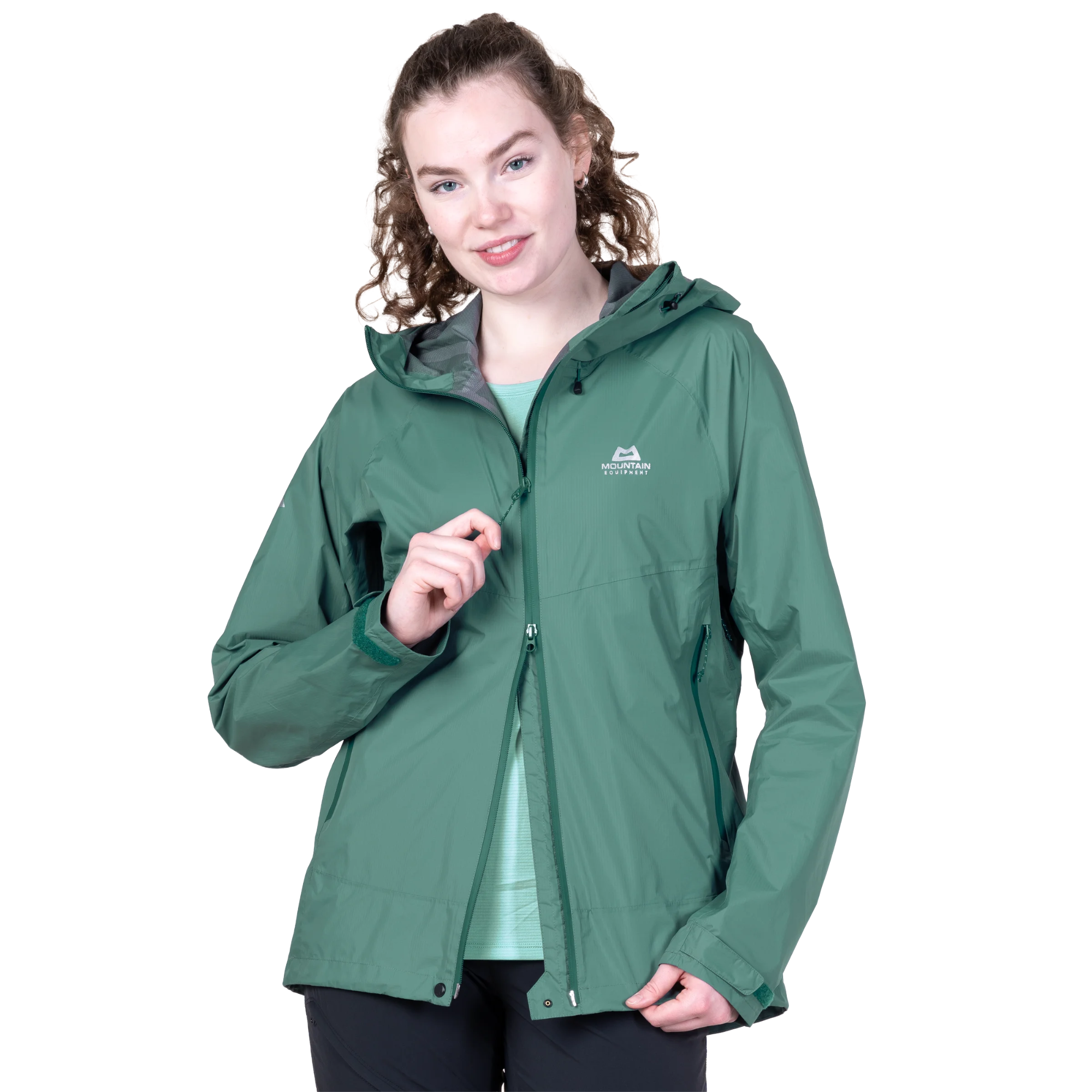 Mountain Equipment Women's Raintower 2.5L Waterproof Jacket (Sea Pine)