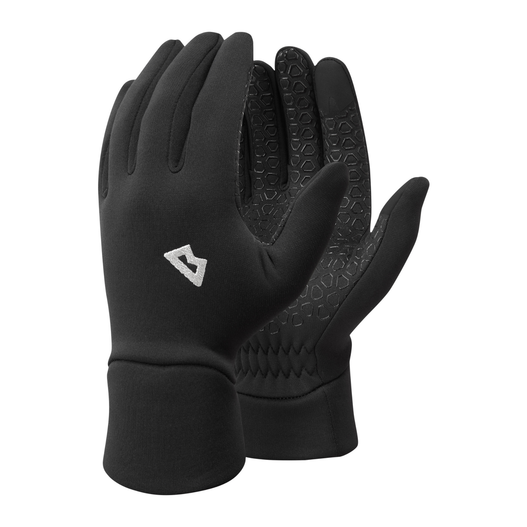 Mountain Equipment Women's Stretch Fleece Grip Gloves (Black)