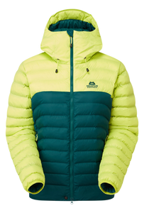 Mountain Equipment Women's Superflux Hooded Insulated Jacket (D Teal/Fresh Green)