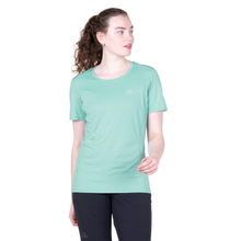 Load image into Gallery viewer, Mountain Equipment Women's Tempi Short Sleeve Technical Tee (Aqua)
