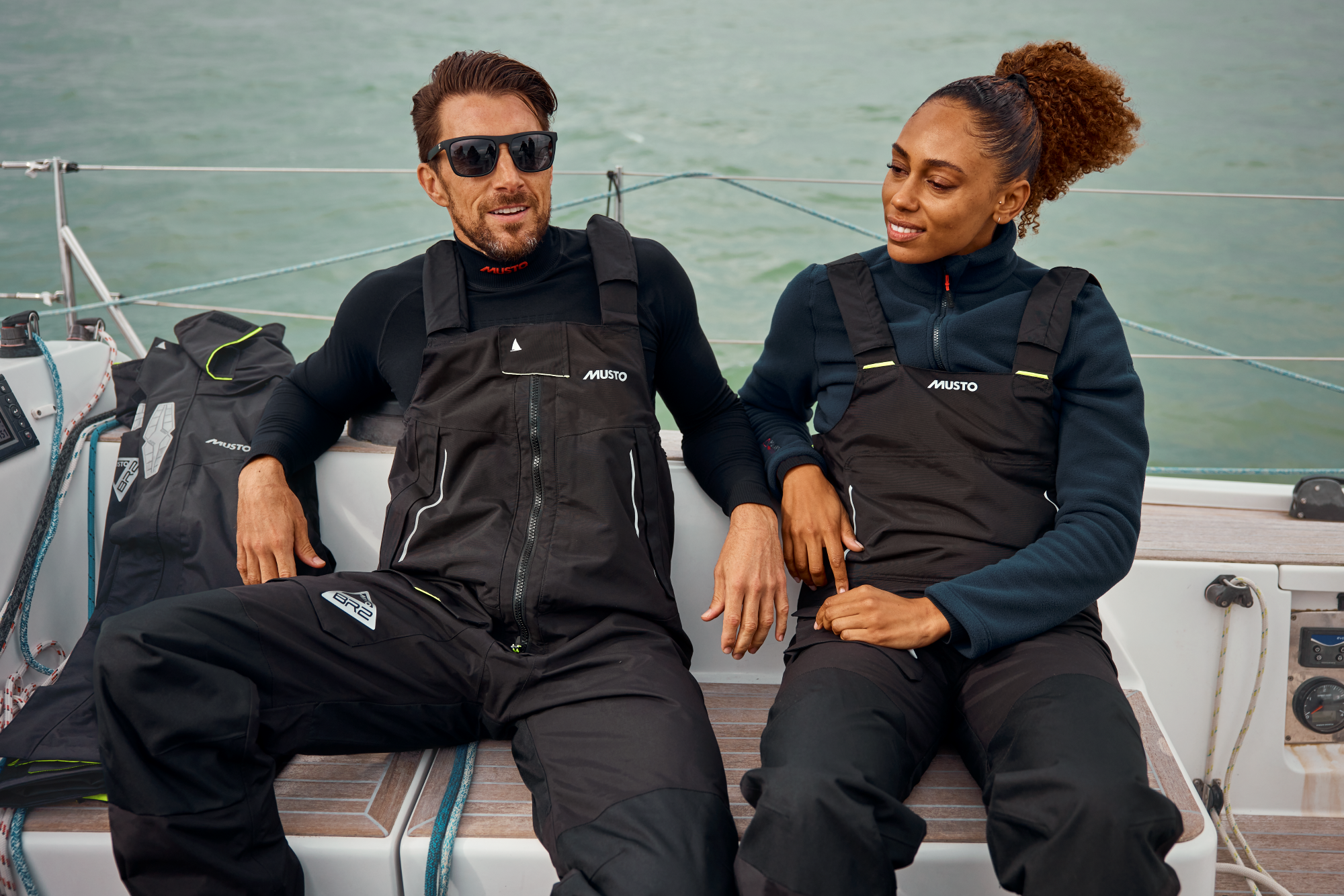 Musto Men's BR2 Offshore 2.0 Waterproof Sailing Trousers/Salopettes (Black)
