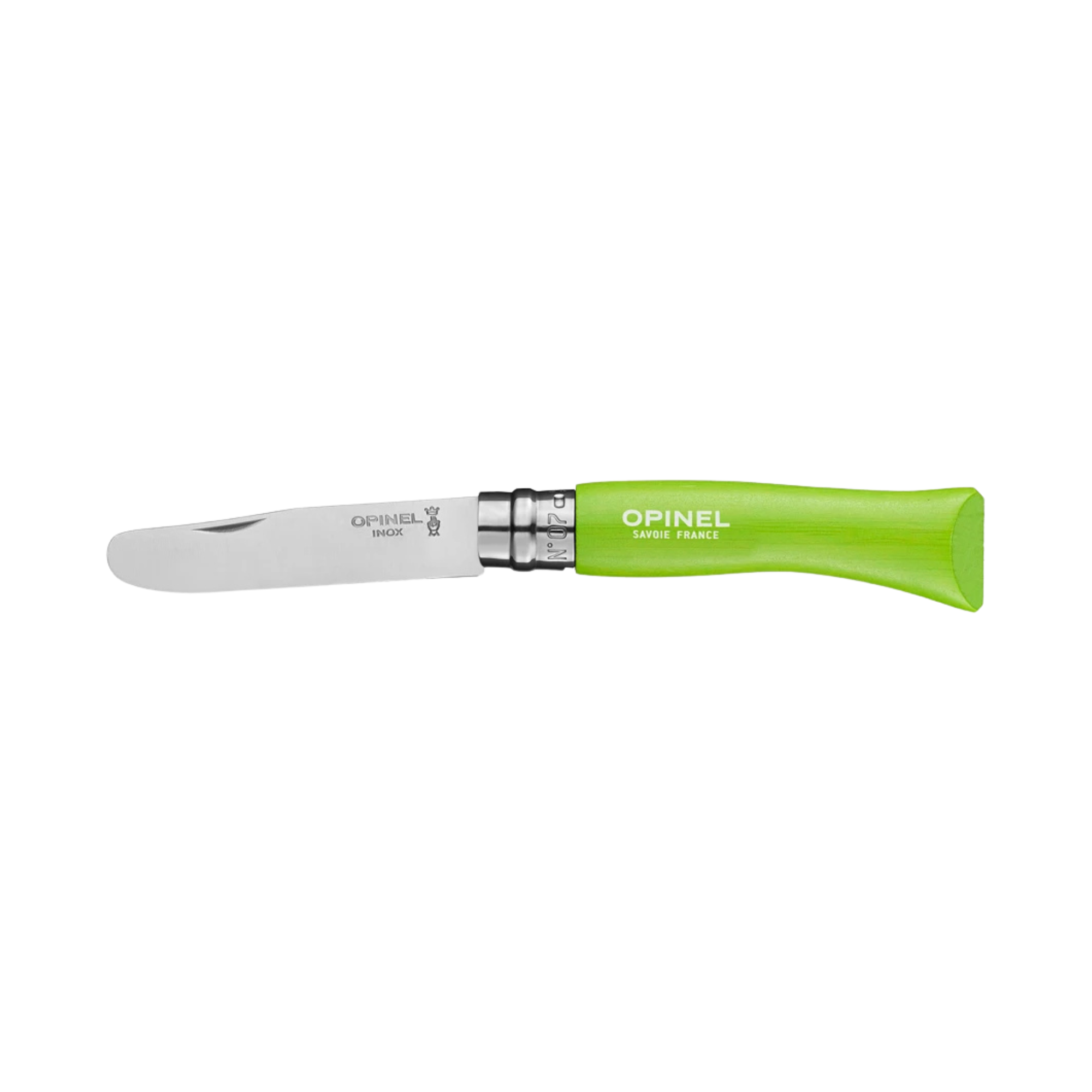 My First Opinel Kids #7 Stainless Steel Round Ended Knife (Apple)