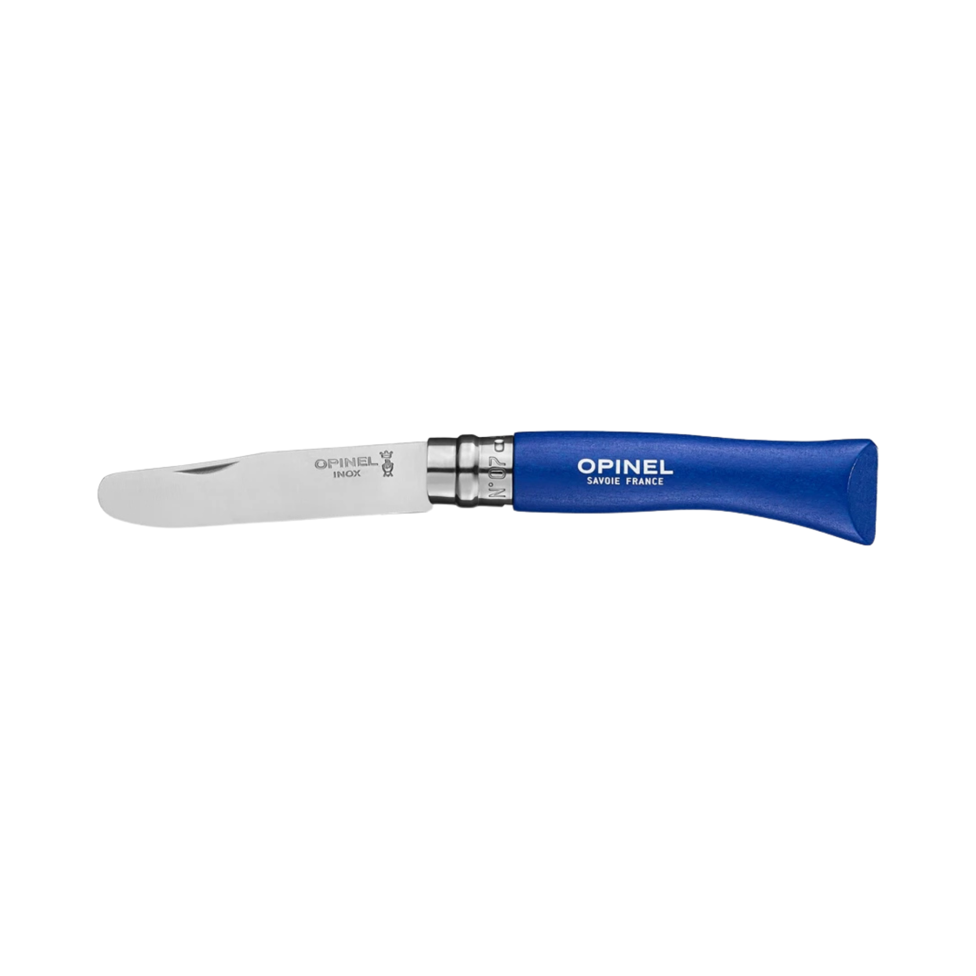 My First Opinel Kids #7 Stainless Steel Round Ended Knife (Blue)
