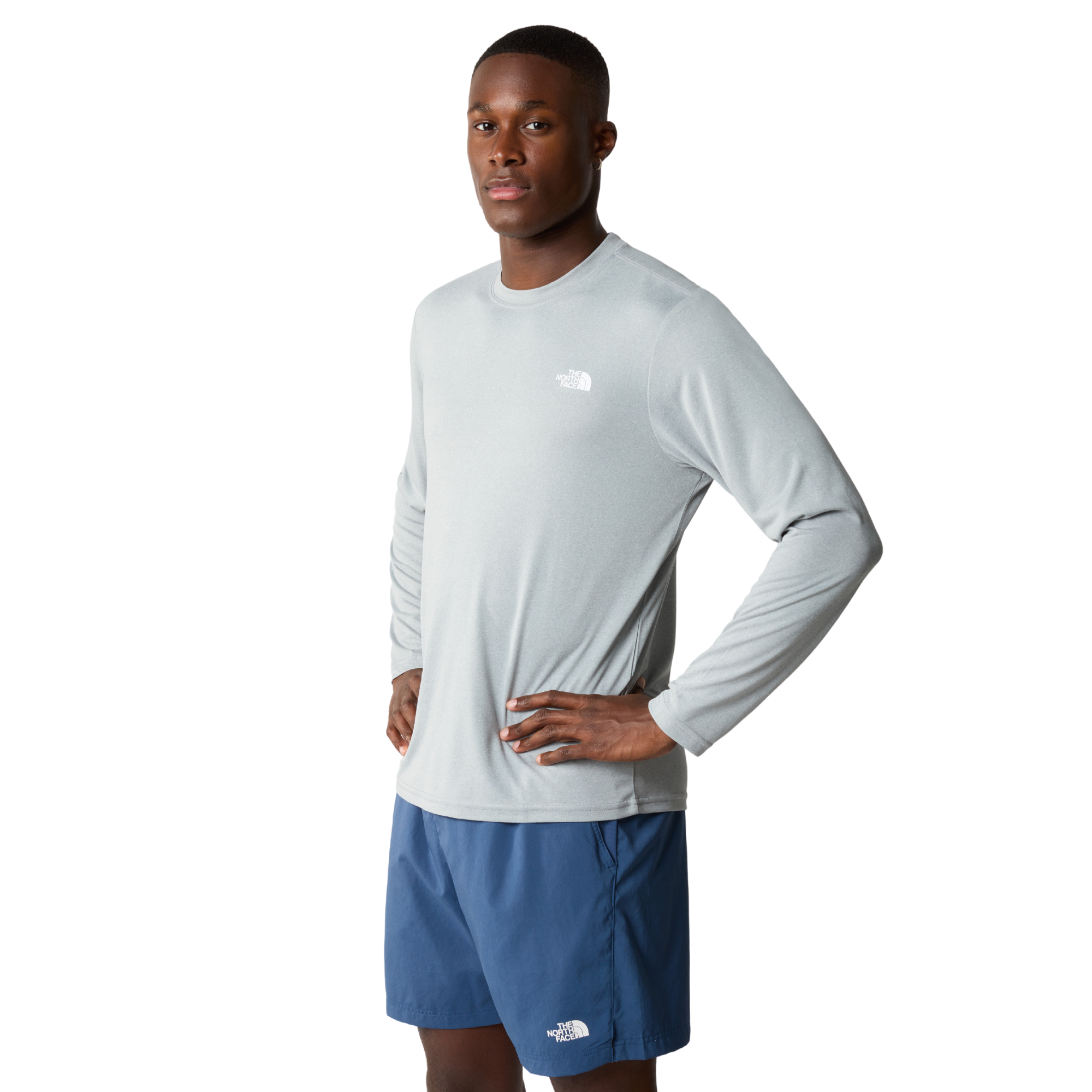 The North Face Men s Reaxion Amp Long Sleeve Technical Tee Medium Gre Landers Outdoor World Ireland s Adventure Outdoor Store