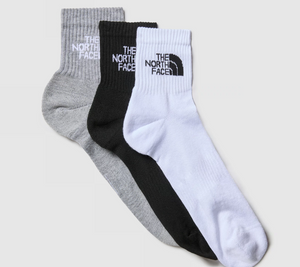 The North Face Unisex Multisport Cushioned 1/4 Socks (3 pair pack)