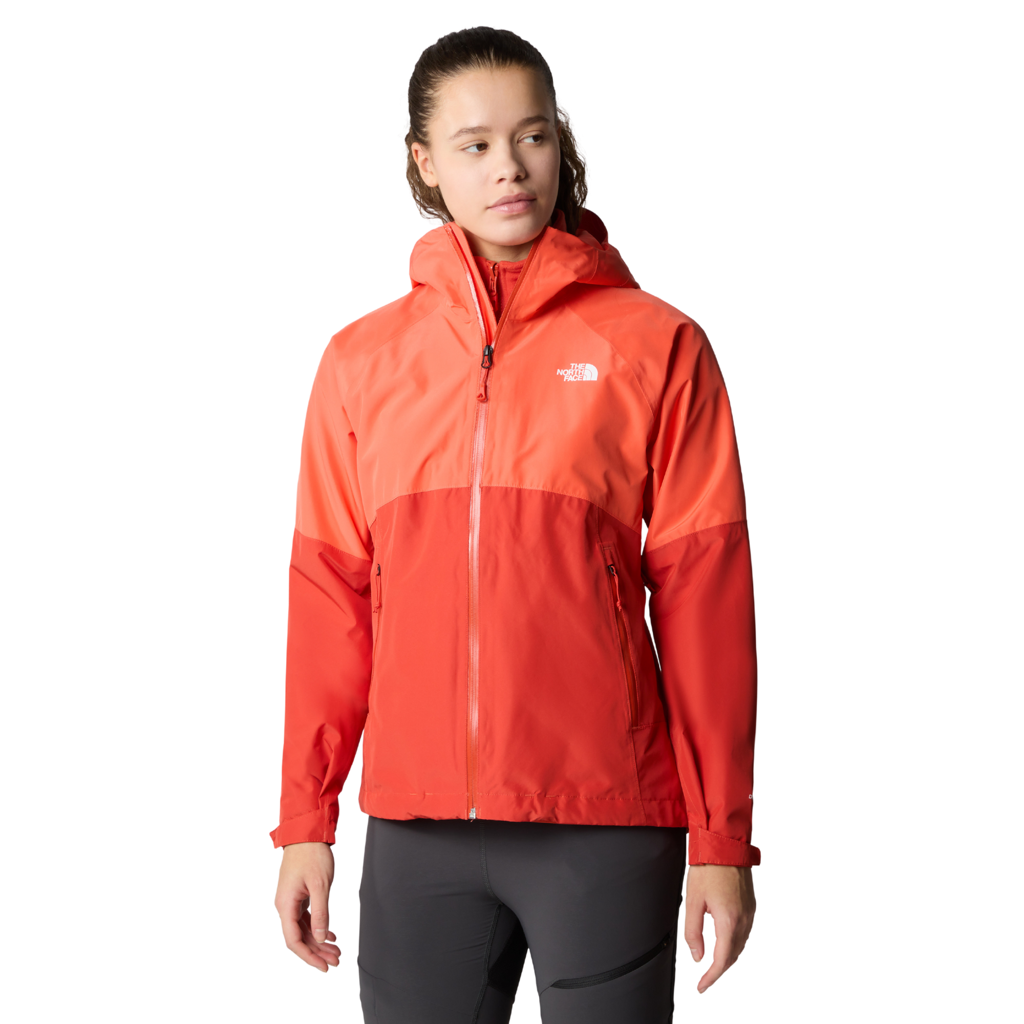 The North Face Women s Diablo Waterproof Rain Jacket Radiant Orange A Landers Outdoor World Ireland s Adventure Outdoor Store