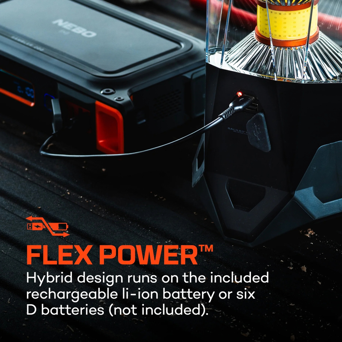 Nebo Galileo Flex 1600 Lumen Rechargeable Lantern