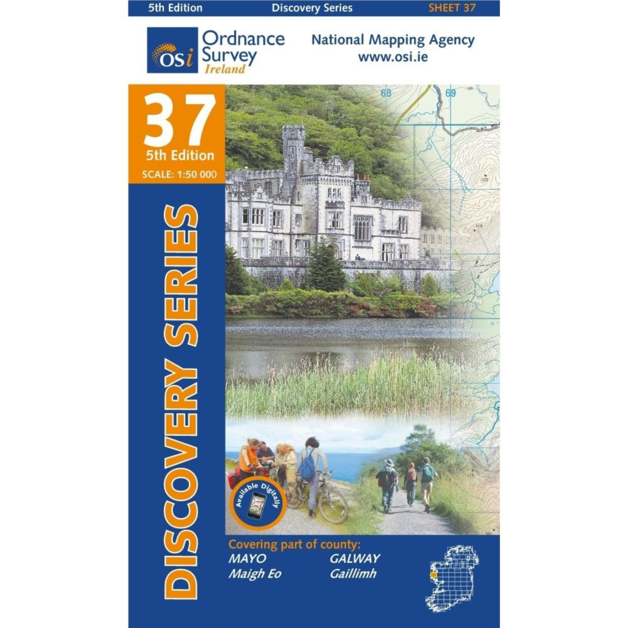 OSI Discovery Map 37 (Part of Galway & Mayo)(1:50,000)