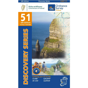 OSI Discovery Map 51 (Part of County Clare & Galway)(1:50,000)