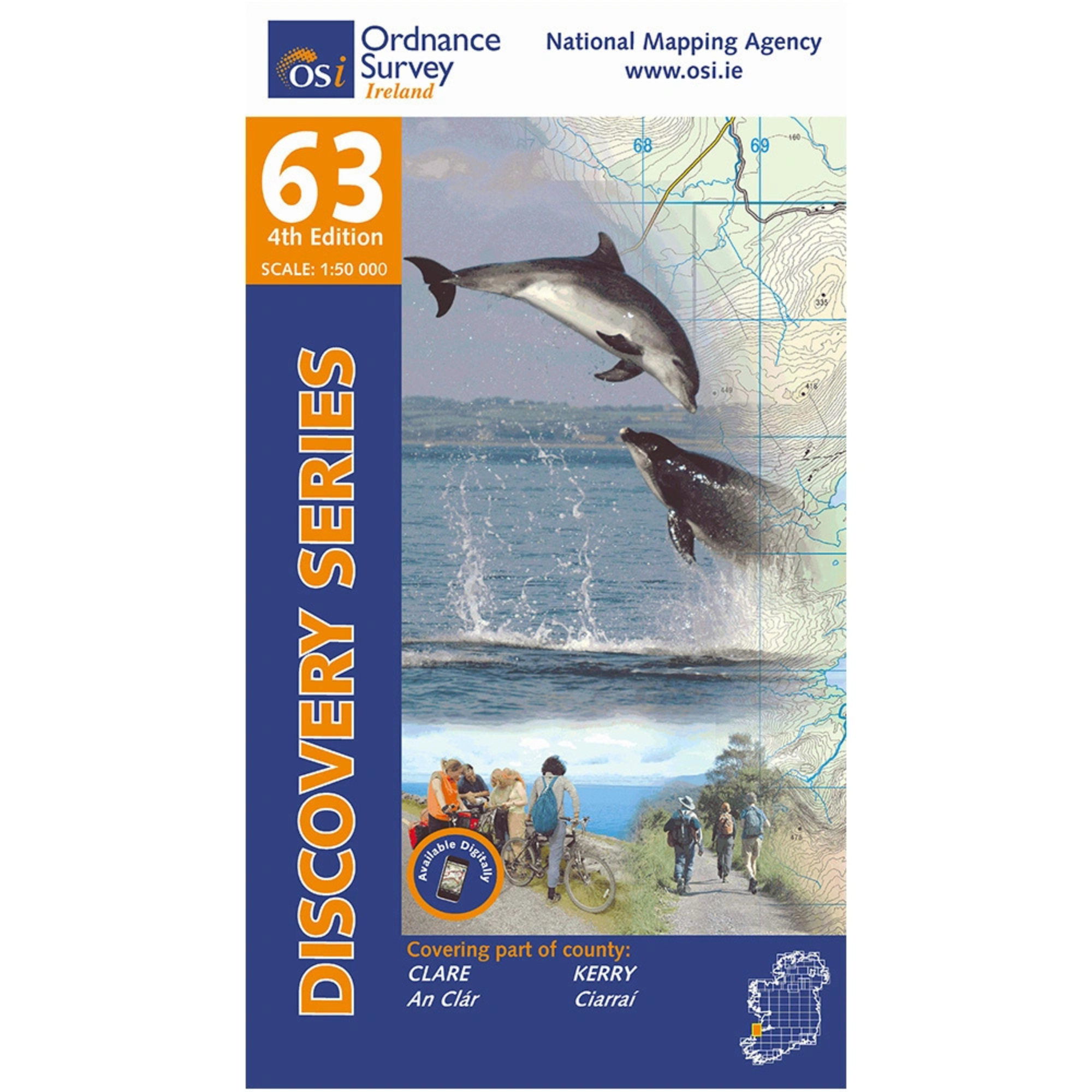 OSI Discovery Map 63 Part of Clare & Kerry 1:50,000 OSI63