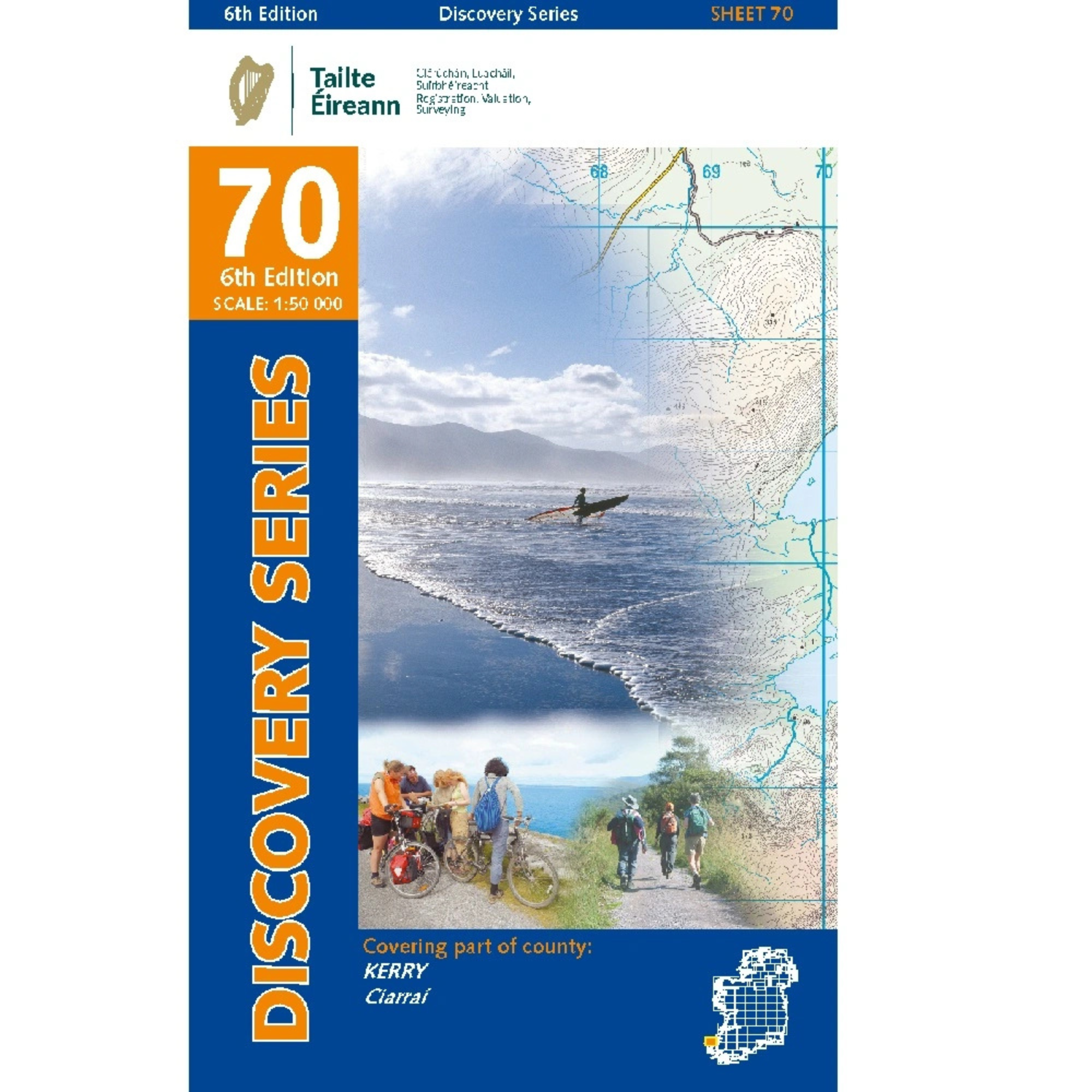 OSI Discovery Map 70 Laminated Part of Kerry 1:50,000 OSI70LF