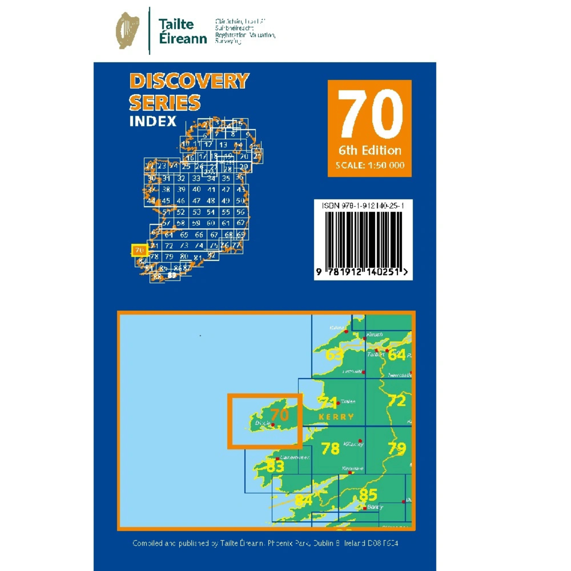 OSI Discovery Map 70 Part of Kerry 1:50,000 OSI70