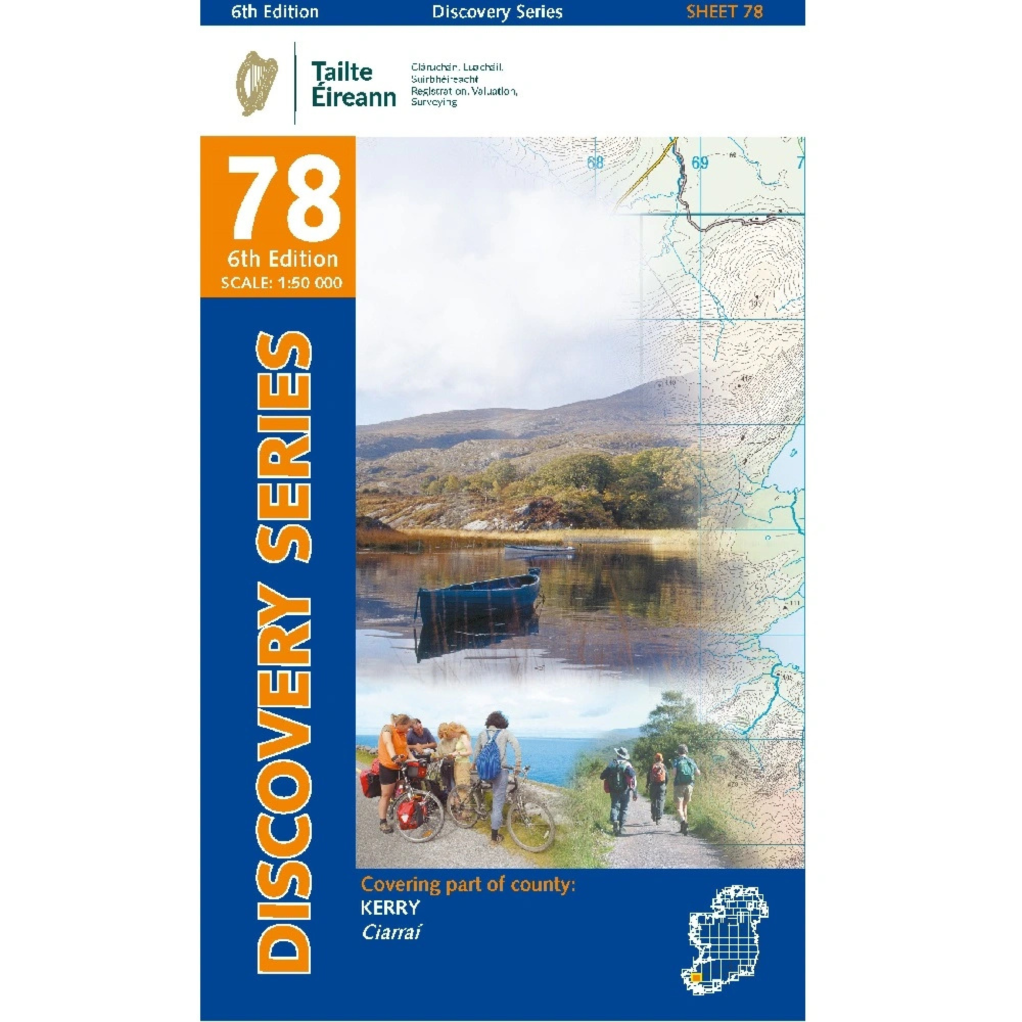 OSI Discovery Map 78 Laminated Part of Kerry 1:50,000 OSI78LF
