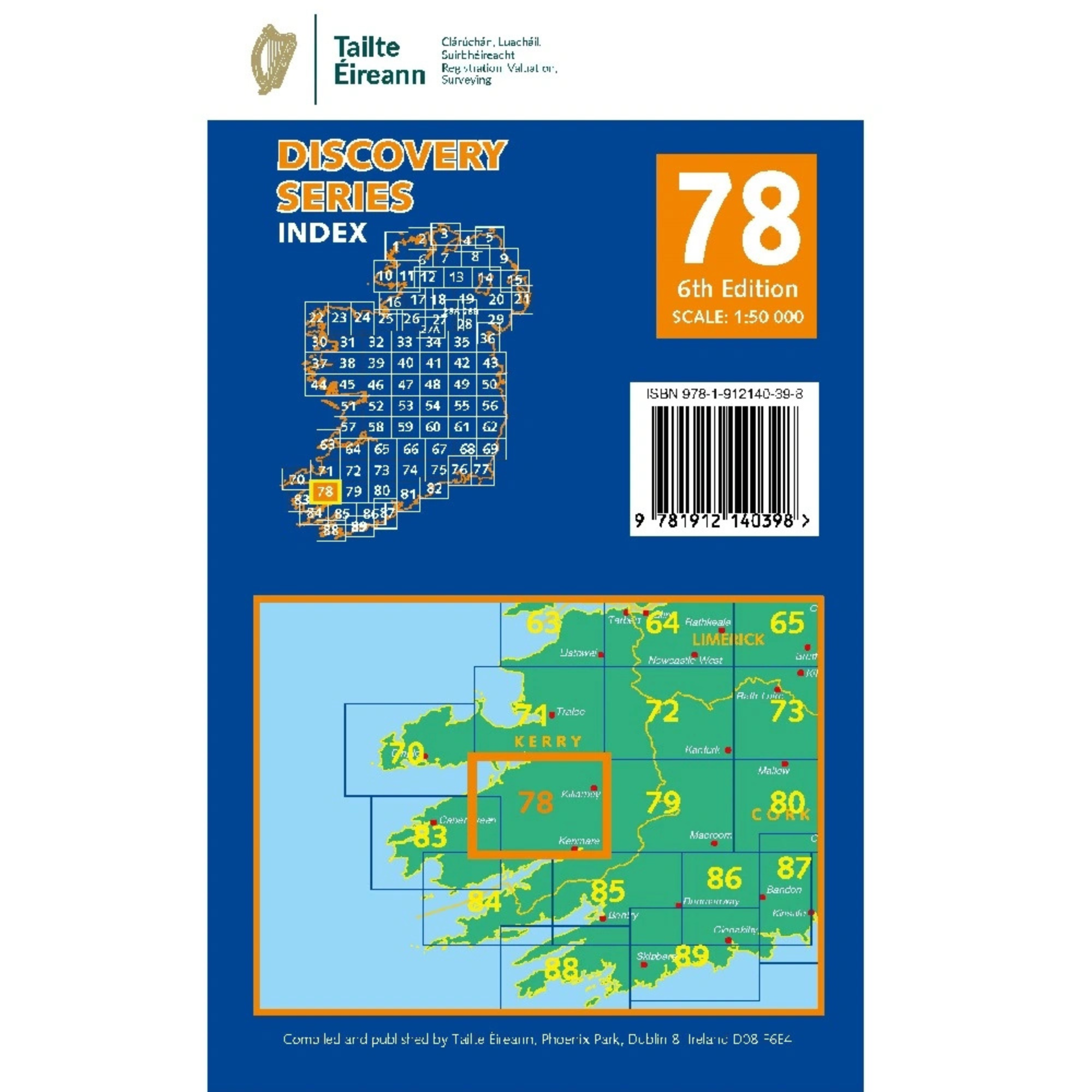 OSI Discovery Map 78 Part of Kerry 1:50,000 OSI78