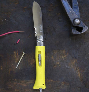 Opinel #9 DIY Stainless Steel Folding Tool Knife (Yellow)