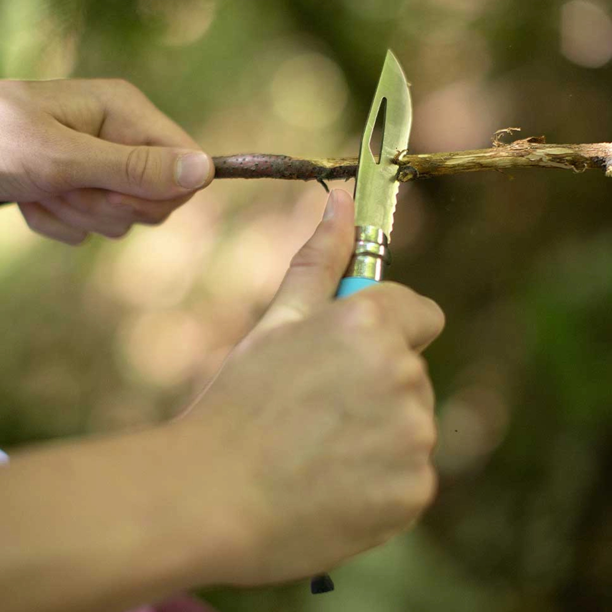 Opinel #8 Stainless Steel Outdoor Knife (Blue)