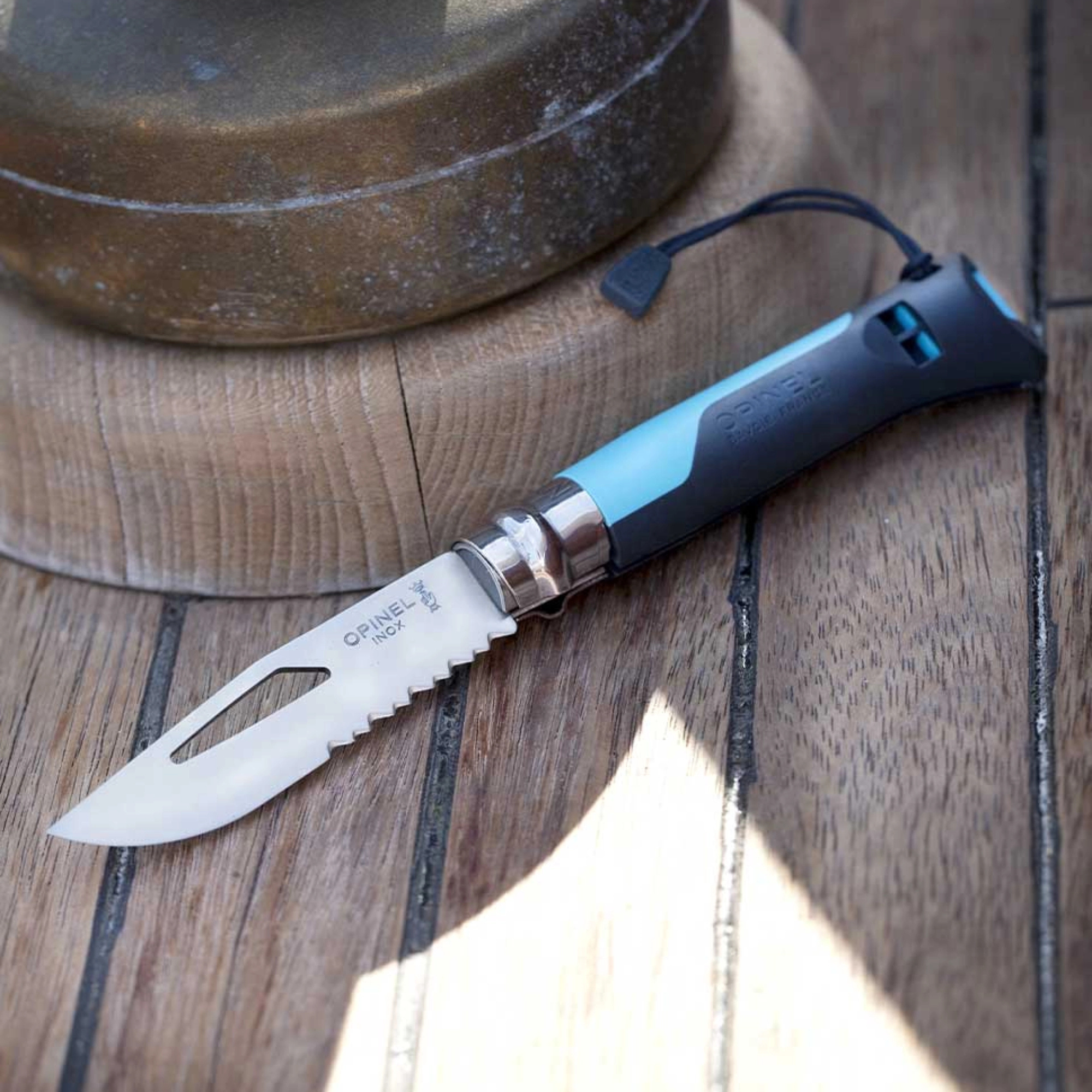 Opinel #8 Stainless Steel Outdoor Knife (Blue)