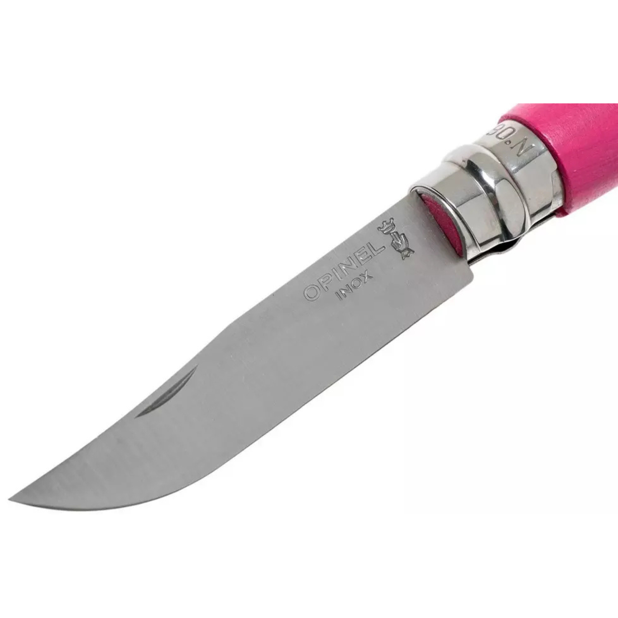 Opinel #6 Stainless Steel Bushwhacker Trekking Folding Pocket Knife (Raspberry)