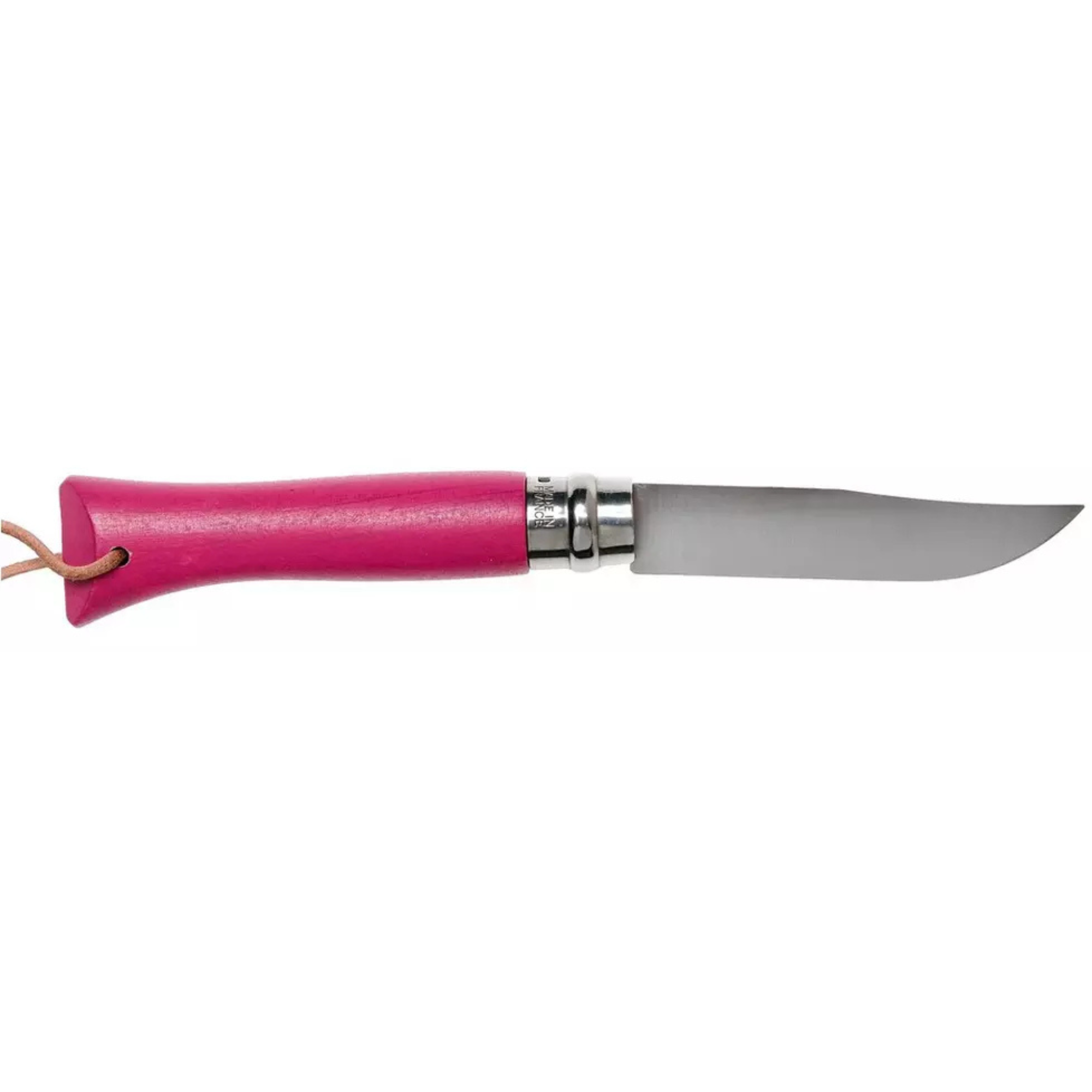 Opinel #6 Stainless Steel Bushwhacker Trekking Folding Pocket Knife (Raspberry)