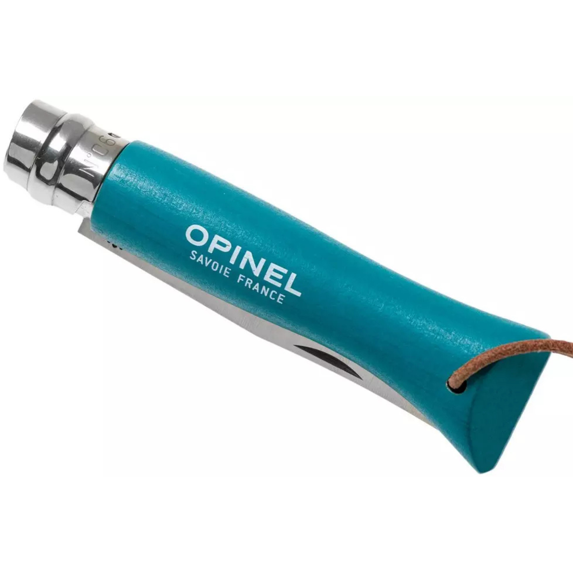 Opinel #6 Stainless Steel Bushwhacker Trekking Folding Pocket Knife (Turquoise)