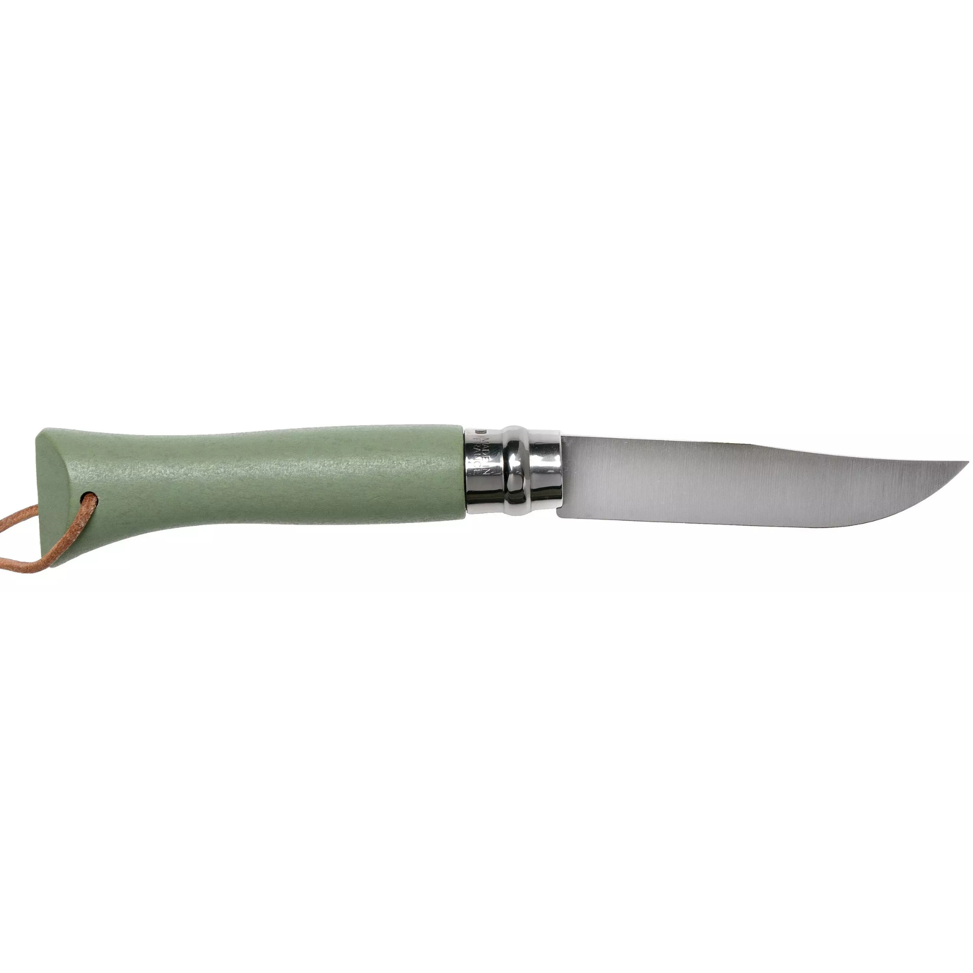Opinel #6 Stainless Steel Bushwhacker Trekking Folding Pocket Knife (Sage)