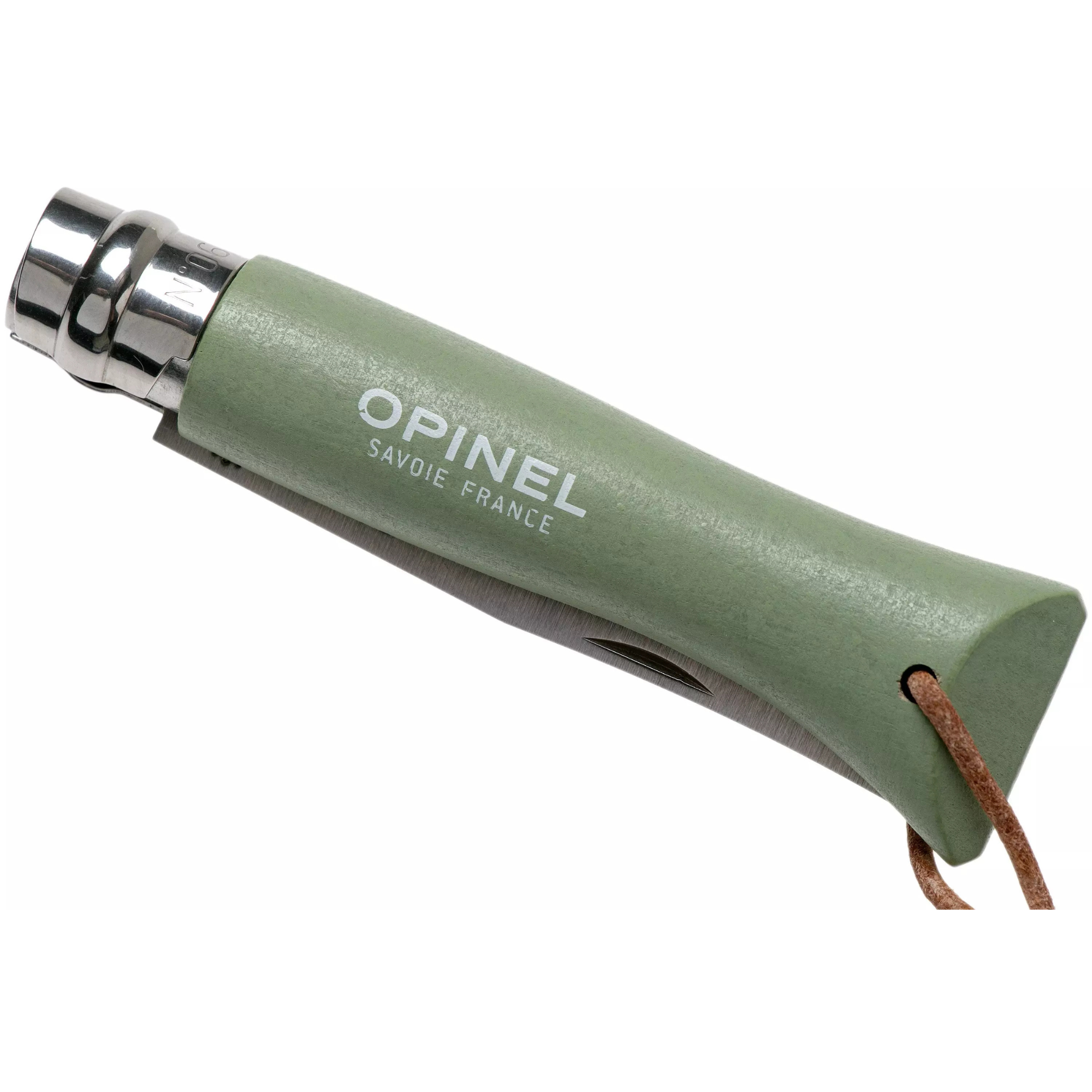 Opinel #6 Stainless Steel Bushwhacker Trekking Folding Pocket Knife (Sage)