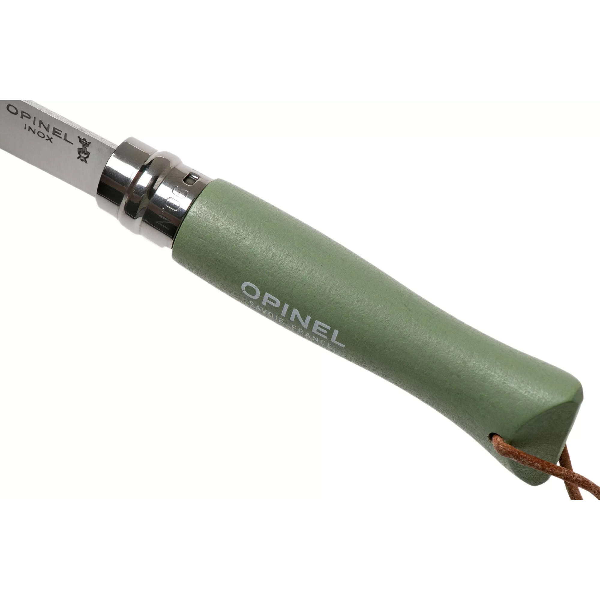 Opinel #6 Stainless Steel Bushwhacker Trekking Folding Pocket Knife (Sage)