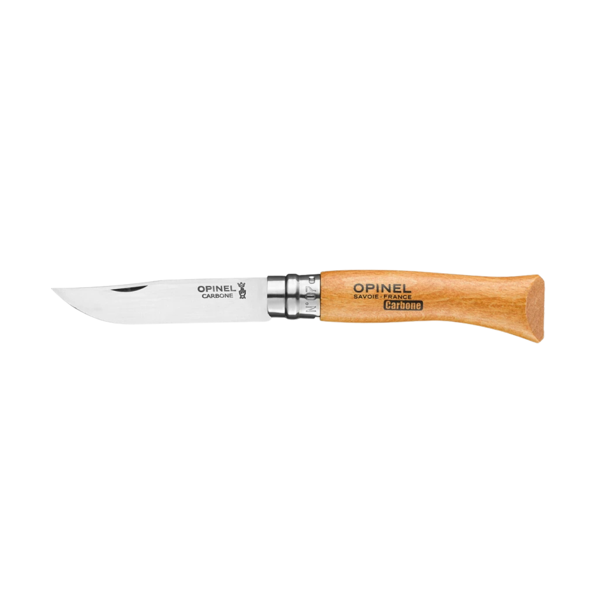Opinel #7 Carbon Blade Folding Pocket Knife (Blister Packed)