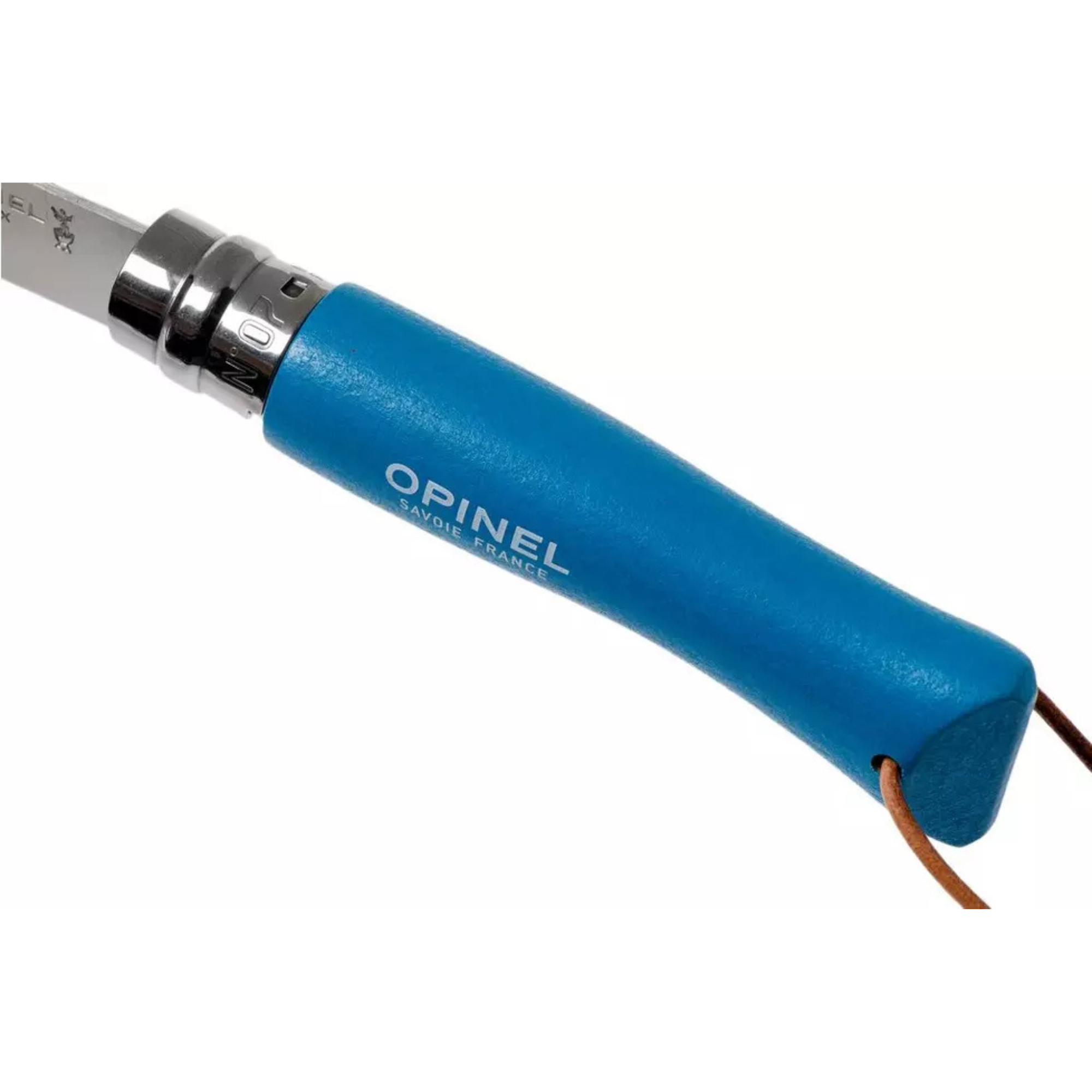 Opinel #7 Stainless Steel Bushwhacker Trekking Folding Pocket Knife (Cyan Blue)