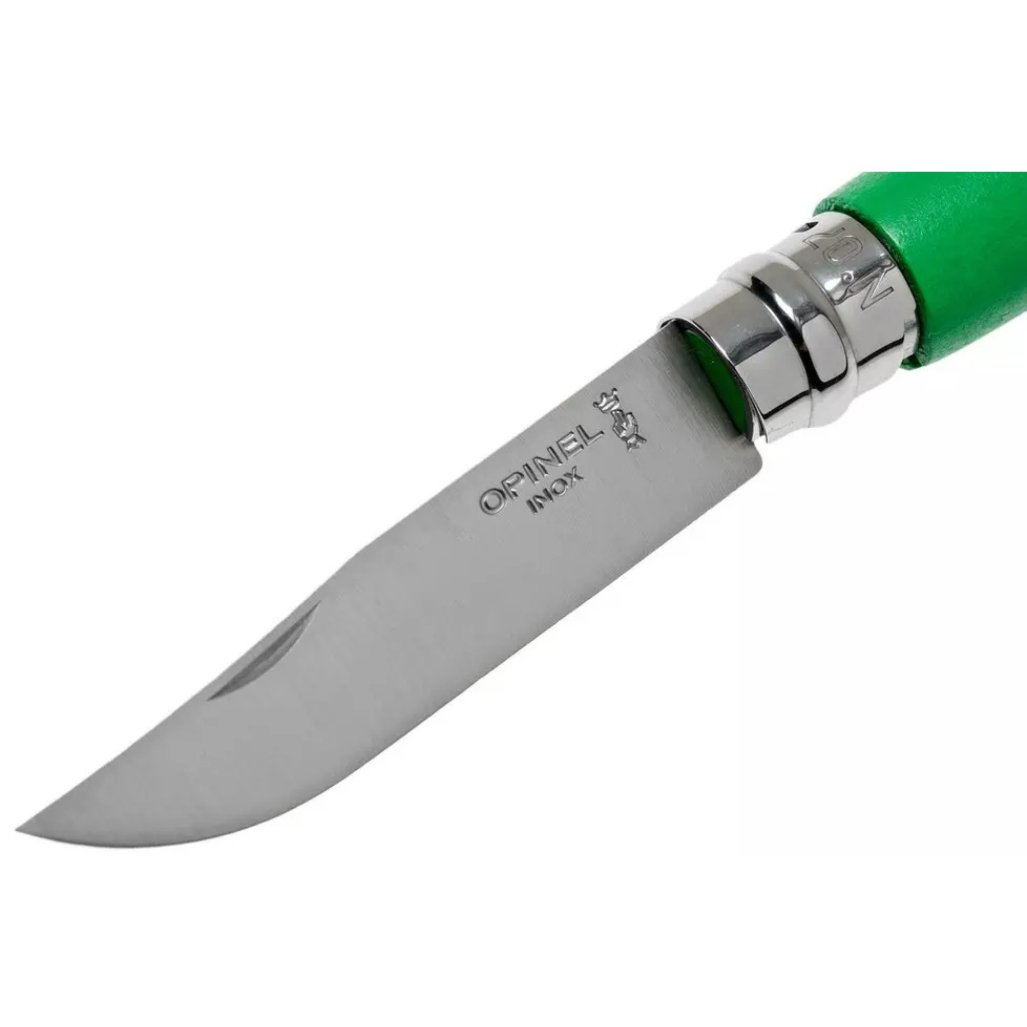 Opinel #7 Stainless Steel Bushwhacker Trekking Folding Pocket Knife (Meadow Green)