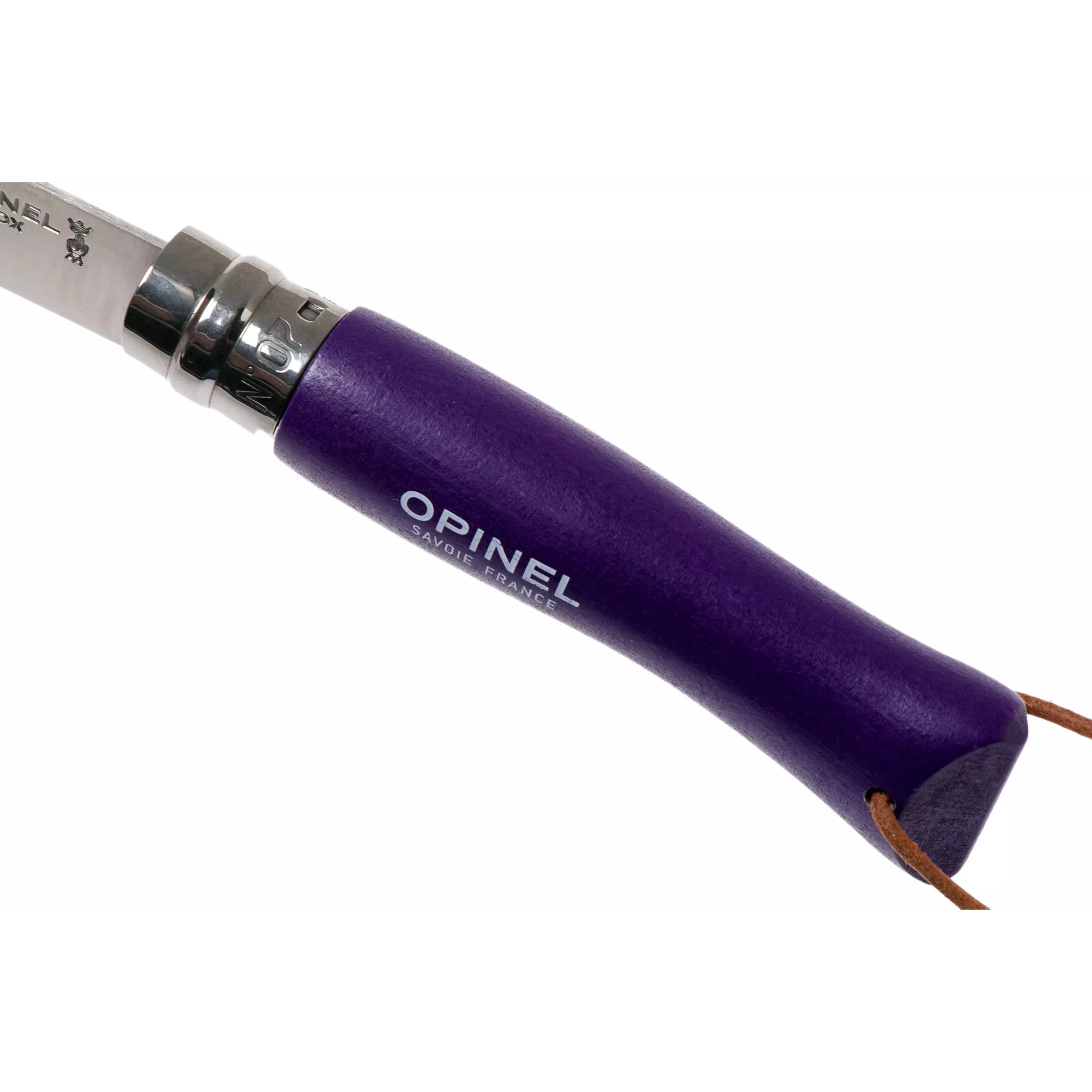 Opinel #7 Stainless Steel Bushwhacker Trekking Folding Pocket Knife (Purple)