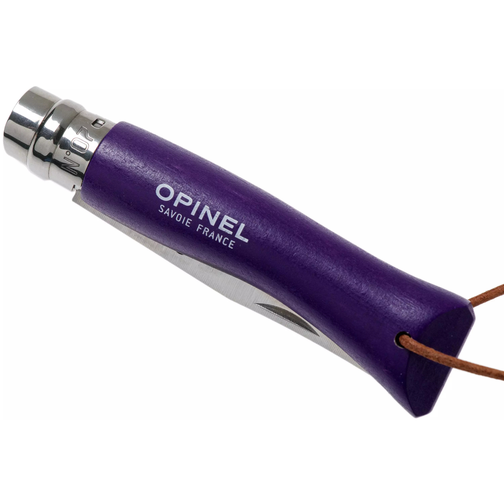 Opinel #7 Stainless Steel Bushwhacker Trekking Folding Pocket Knife (Purple)