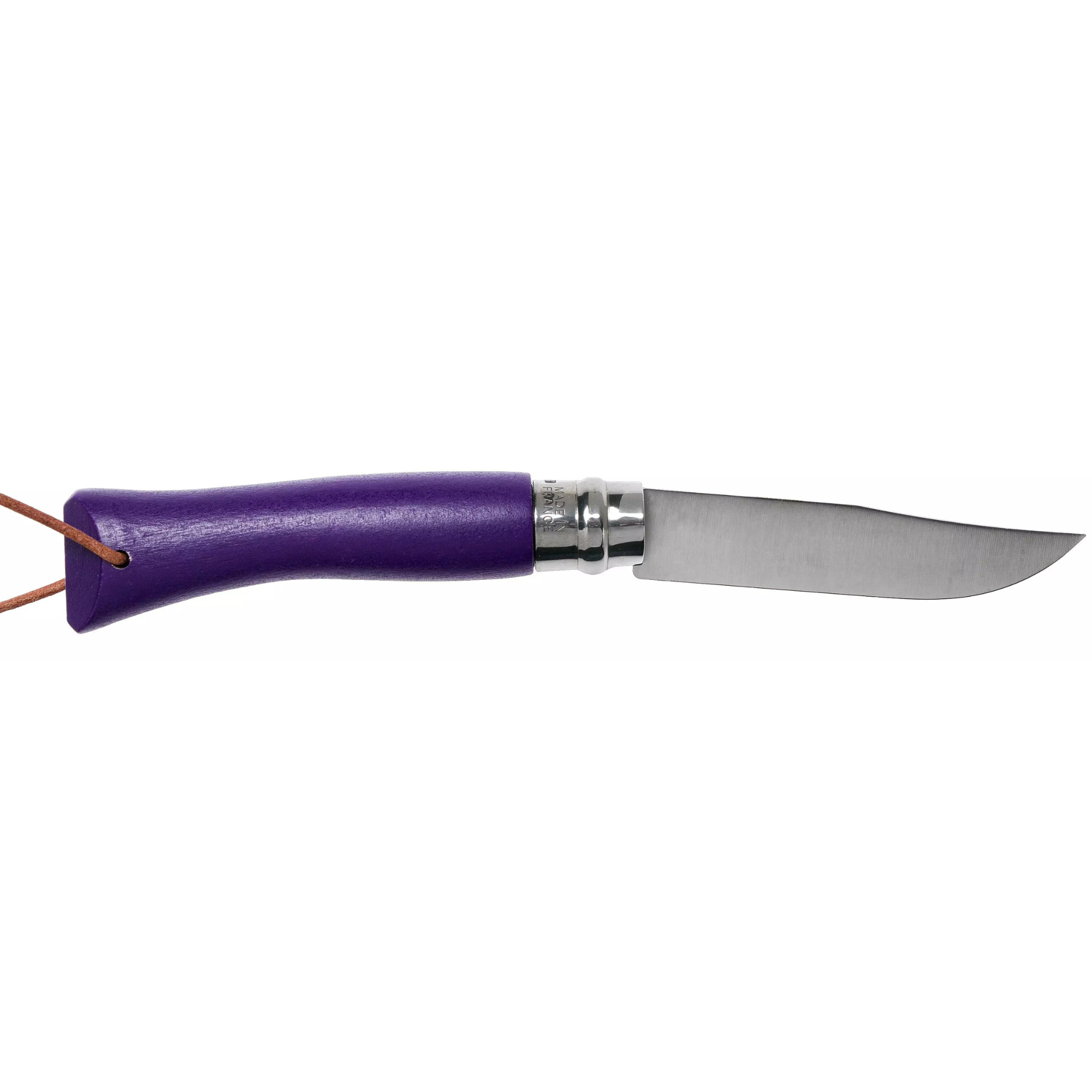 Opinel #7 Stainless Steel Bushwhacker Trekking Folding Pocket Knife (Purple)