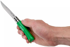 Opinel #7 Stainless Steel Trekking Folding Pocket Knife (Green)