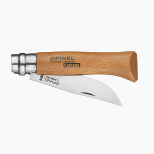 Opinel #8 Carbon Blade Folding Pocket Knife (Blister Packed)