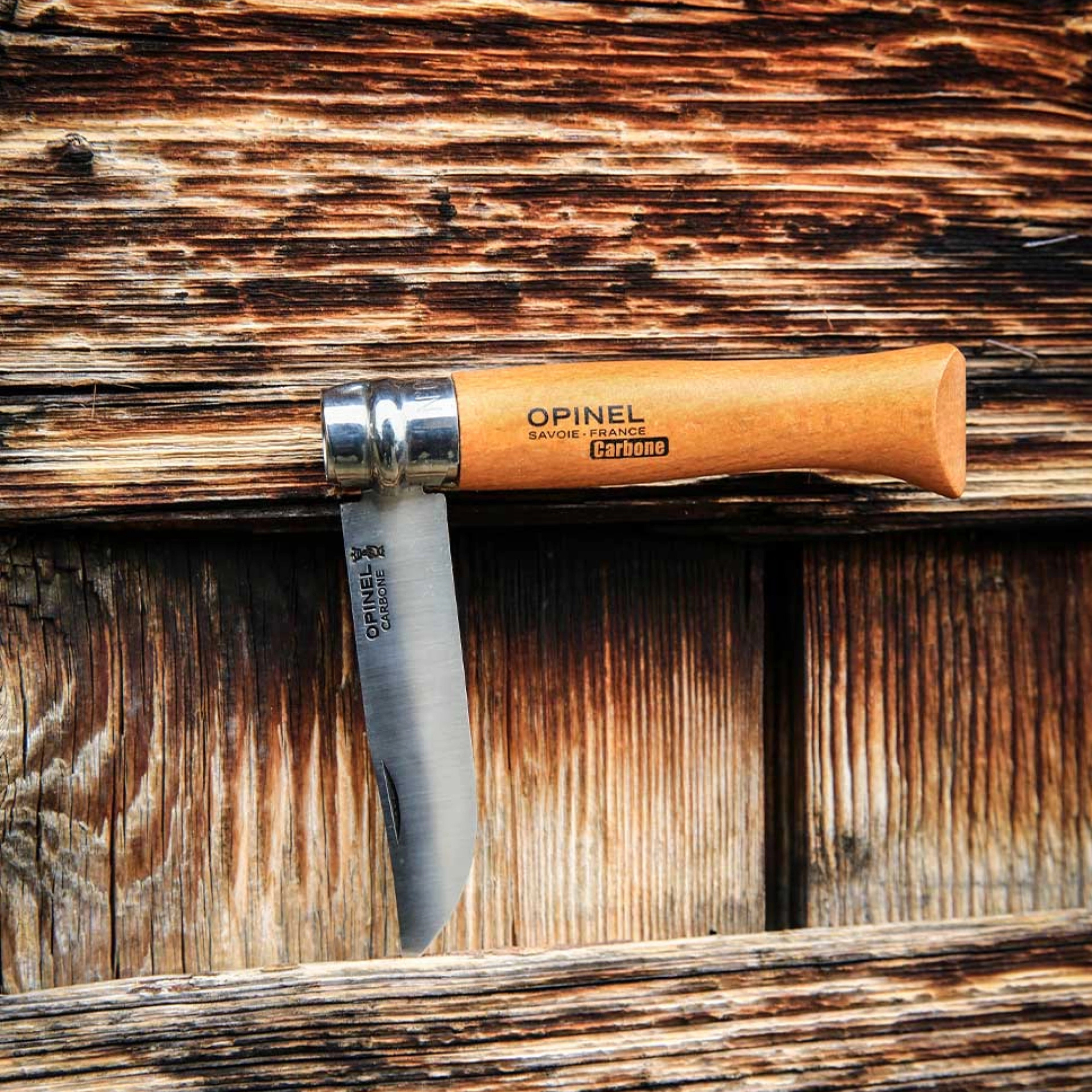 Opinel #8 Carbon Blade Folding Pocket Knife (Loose)