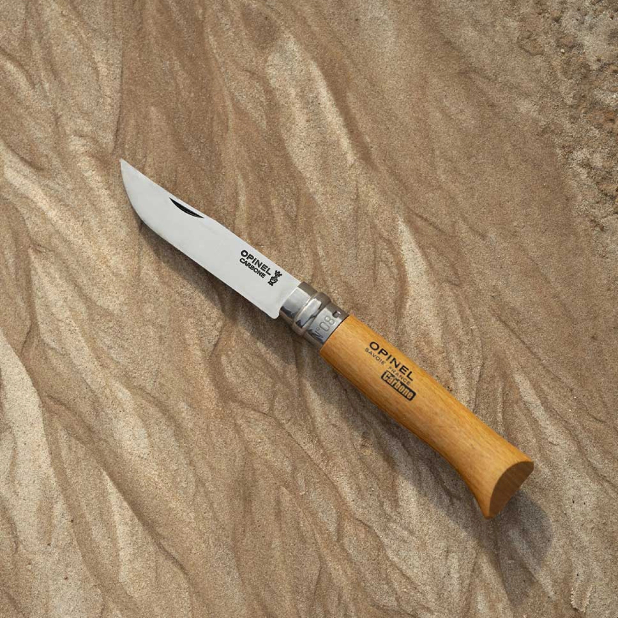 Opinel #8 Carbon Blade Folding Pocket Knife (Loose)