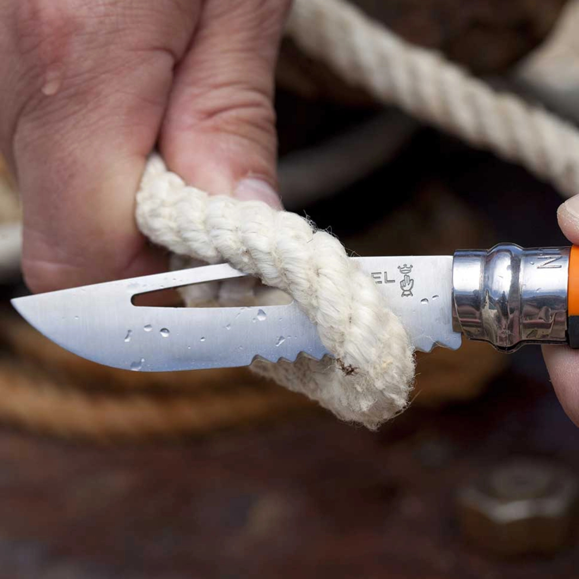 Opinel #8 Stainless Steel Outdoor Knife (Orange)
