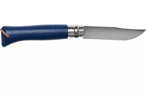 Opinel #8 Stainless Steel Trekking Folding Pocket Knife (Dark Blue)