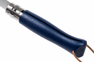 Opinel #8 Stainless Steel Trekking Folding Pocket Knife (Dark Blue)