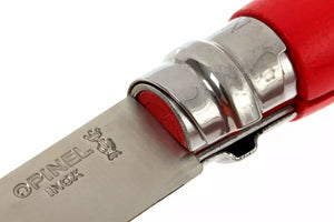 Opinel #8 Stainless Steel Trekking Folding Pocket Knife (Red)