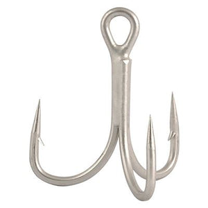 Owner Saltwater 2X Strong Tin Treble Hook (Size 4)(8 Pack)