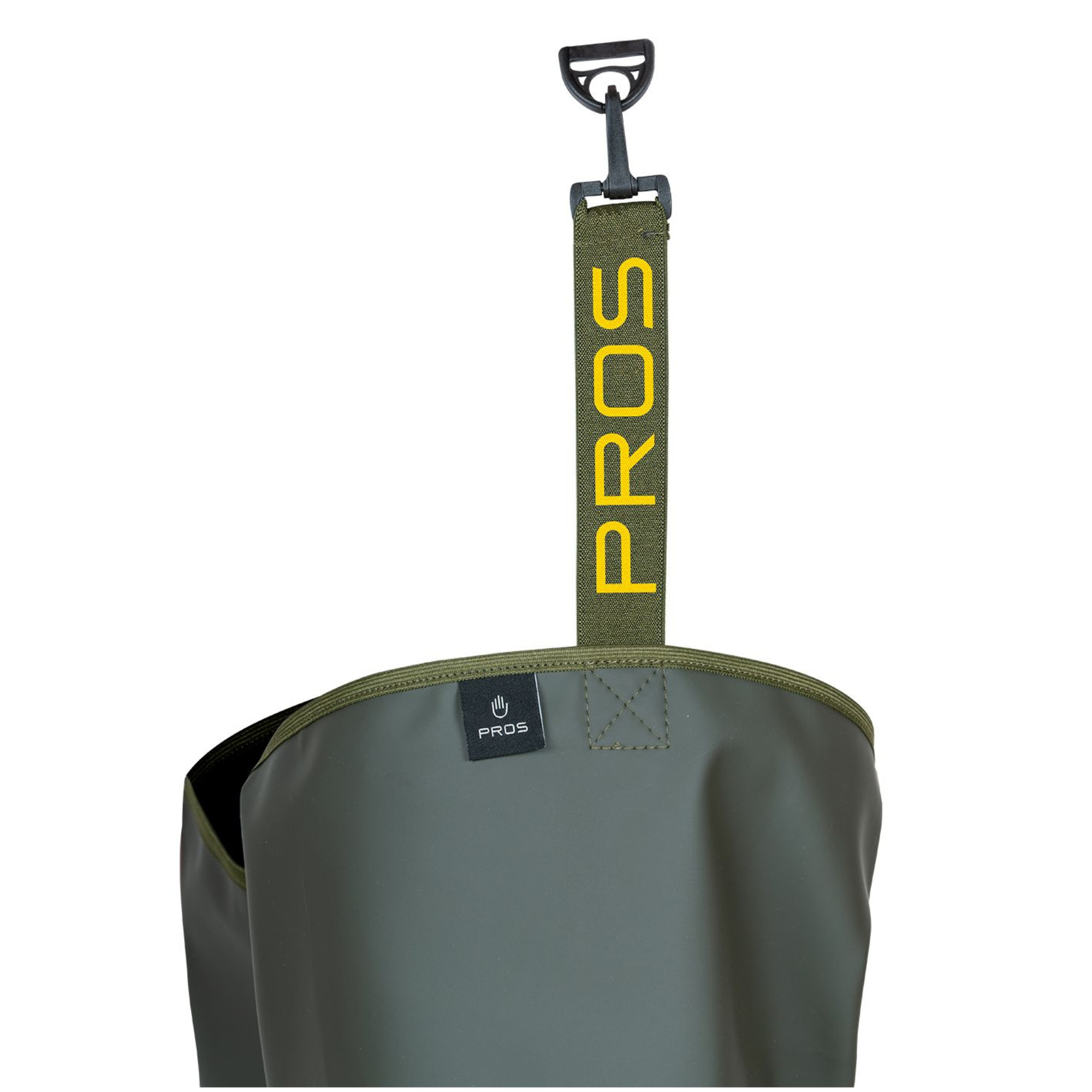 Pros Unisex PVC/Polyester Bootfoot Thigh Waders (Olive Green)