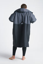 Load image into Gallery viewer, Robie Dry Series Recycled Long Sleeve Unisex Changing Robe (Black/Charcoal/Blue Atoll)
