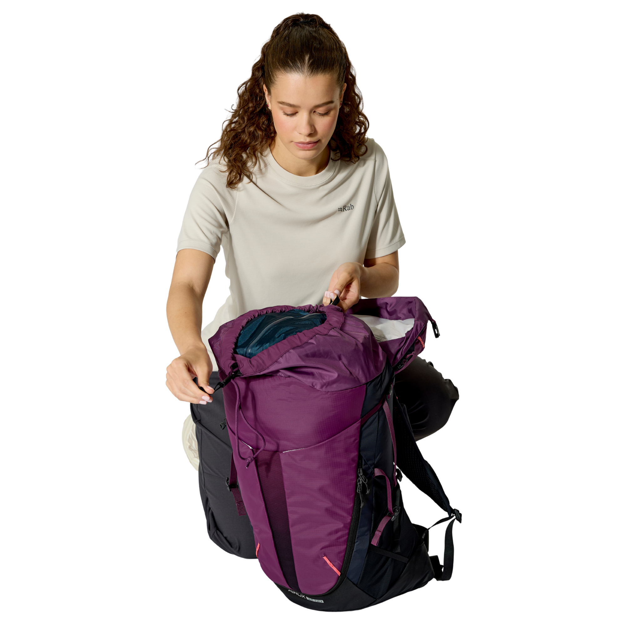 Rab Airox Narrow Dimension ND34L Daysack Mulberry Black MBL QAQ-15