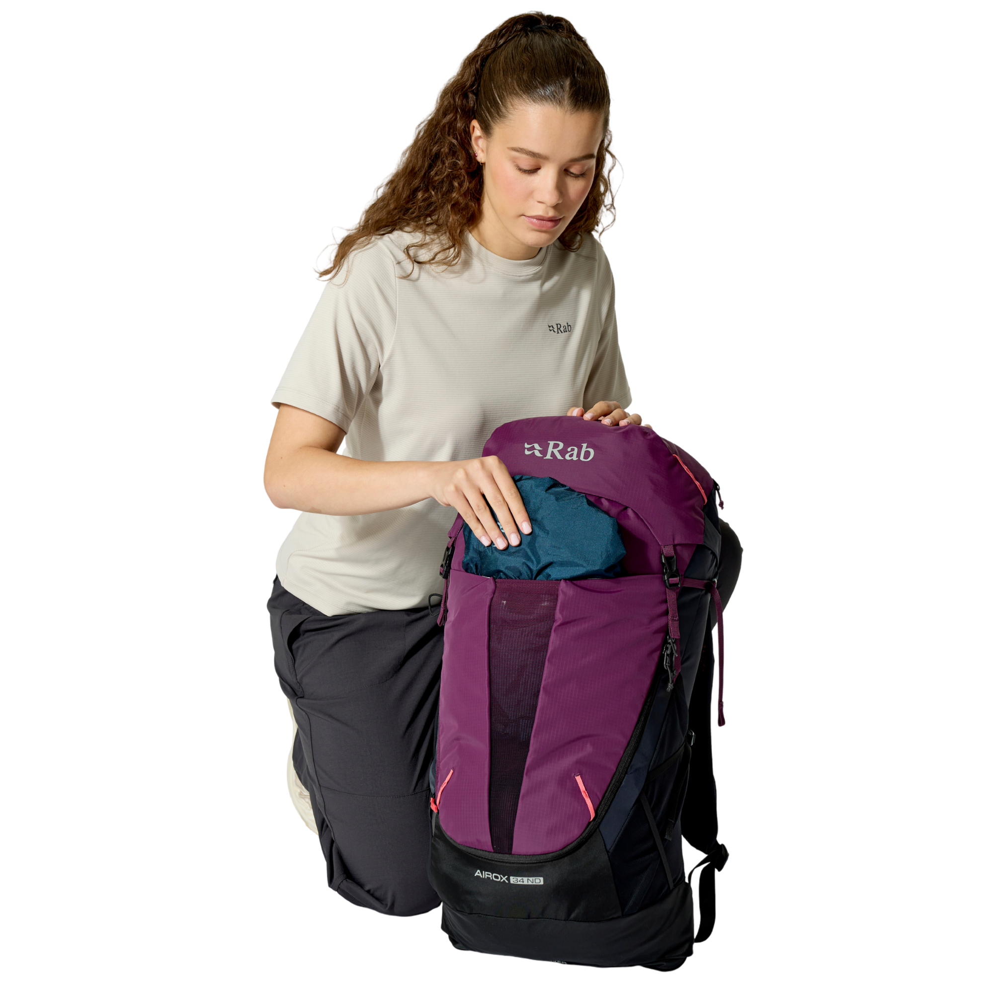 Rab Airox Narrow Dimension ND34L Daysack Mulberry Black MBL QAQ-15