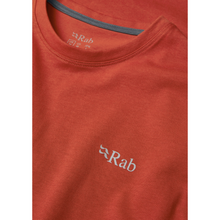 Load image into Gallery viewer, Rab Men&#39;s Basecamp 3 Peaks Short Sleeve Tee (Red Clay)
