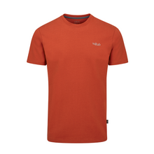 Load image into Gallery viewer, Rab Men&#39;s Basecamp 3 Peaks Short Sleeve Tee (Red Clay)
