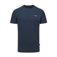 Load image into Gallery viewer, Rab Men&#39;s Basecamp 3 Peaks Short Sleeve Tee (Tempest Blue)
