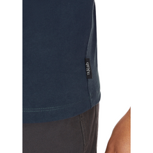 Load image into Gallery viewer, Rab Men&#39;s Basecamp 3 Peaks Short Sleeve Tee (Tempest Blue)
